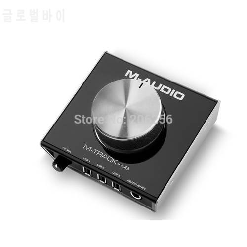 New M-AUDIO M-Track HUB Professional Audio Interface Sound Card MIDI Arranger Play Sound Card USB Expansion