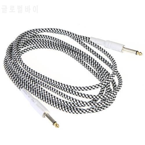 2M 6.6ft / 2m 6.35mm Electric Guitar Cable Musical Instruments Cable Cord 6.35mm Mono Male Cable Wire Cord guitar accessories