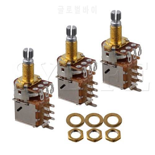 3pcs A500k 18mm Shaft Push Pull Potentiometer For Guitar Control