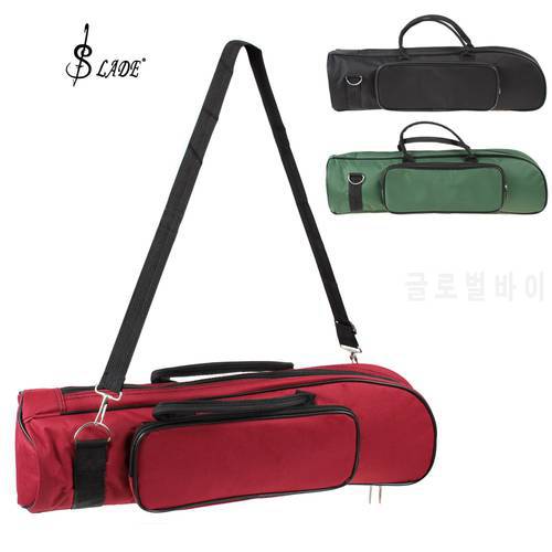 SLADE Professional Trumpet Bag Nylon Soft Cotton Bag Case Durable Double Zippers Design 3 Colors Optional fashionable simple