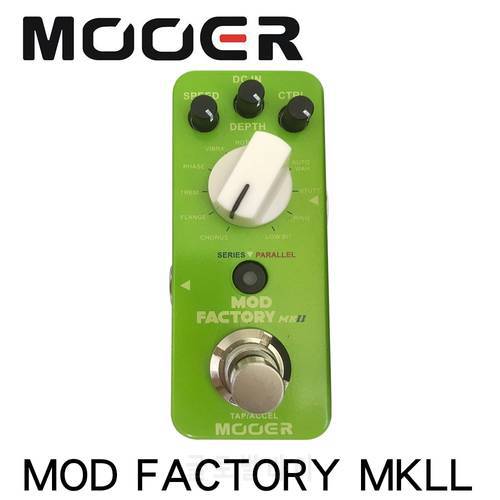 MOOER MME2 MOD FACTORY MKII Multi Modulation Effect Pedal 11 Modulation Effects Tap Tempo True Bypass Full Metal Shell