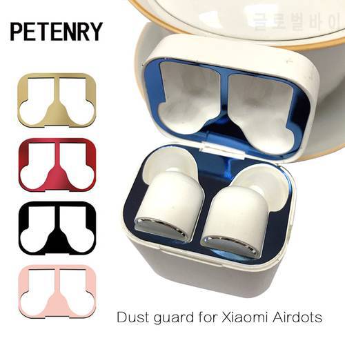 Metal Dust Guard for Xiaomi Airdots Pro Earphone Dustproof Protective Skin Sticker for Airdots Case Cover Accessories