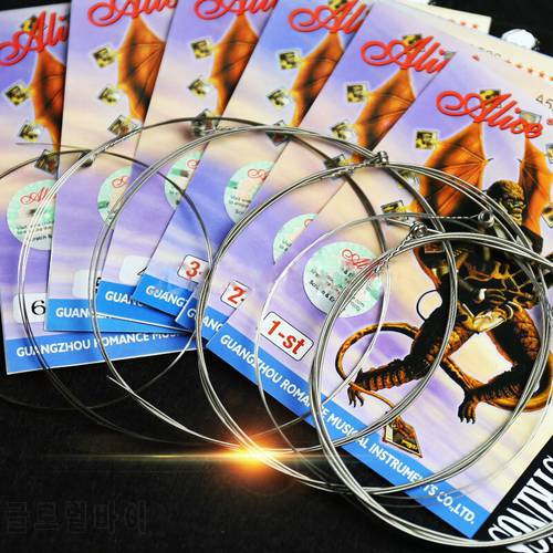 1 pc Guitar Strings Steel Core Plated Steel Coated Nickel Alloy Wound Electric Guitar Strings Super Light 1st-6th