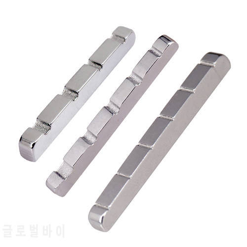 Stainless Steel Electric Guitar Bass Slotted Nut Locking Roller Bridge for Electric Acoustic Guitar Bass Guitar Accessories