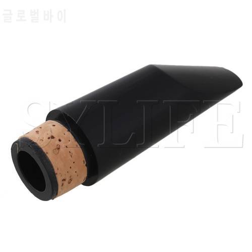 Black ABS Plastic Mouthpiece For Bb Clarinet W/ CORK