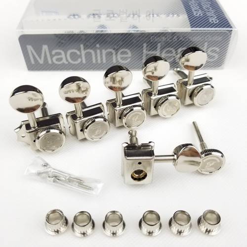 KAYNES Vintage Nickel Silver Lock String Tuners Electric Guitar Machine Heads Tuners For ST TL Guitar Locking Tuning Pegs