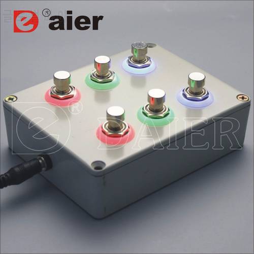 10PCS PBS-24-302-N1 with single-color LED 3PDT hot sell electric guitar part effect illuminated pedal foot switch supplier