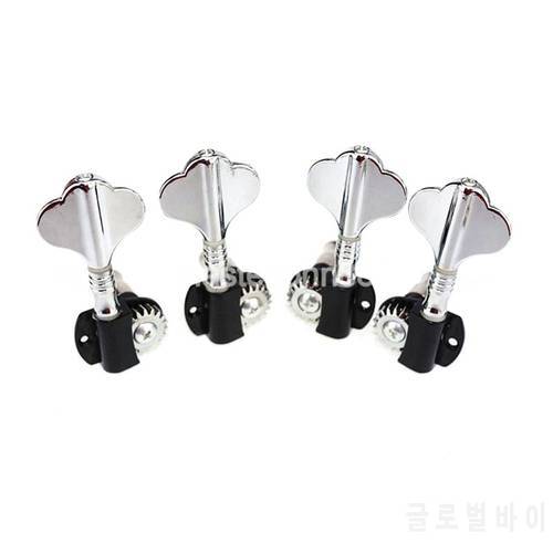 Chrome Electric Bass Half-Sealed Tuning Pegs Tuners Machine Head For 4/5 Strings Electric Bass Free Shipping