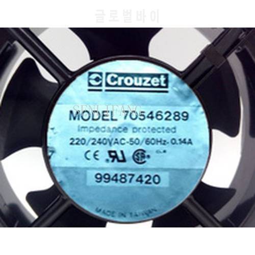 NEW for Crouzet 70546289 99487420 120*120*38mm 220V 0.14A cooling fan 2 wire Processor Cooler Heatsink Fan