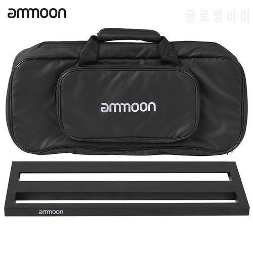 ammoon DB-2 Portable Guitar Pedal Board Aluminum Alloy with Carrying Bag Tapes Straps guitar accessories guitar pedal bag