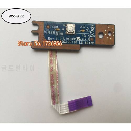 Original For 15R 7520 5520 Power Button Board WCable QCL00/10 LS-8245P
