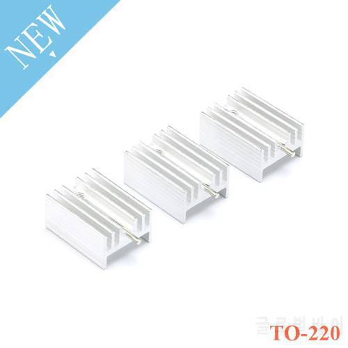 10pcs Aluminium TO-220 Heatsink TO 220 Heat Sink Transistor Radiator With Needle For TO220 Cooler Cooling 21*15*10MM