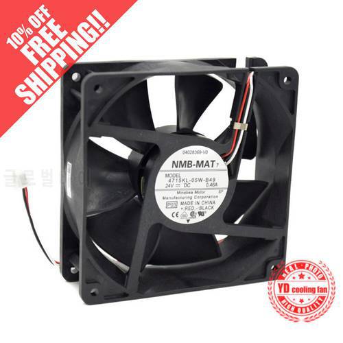 NEW NMB-MAT Minebea 4715KL-05W-B49 12038 24V 0.46A Frequency converter 3PIN cooling fan