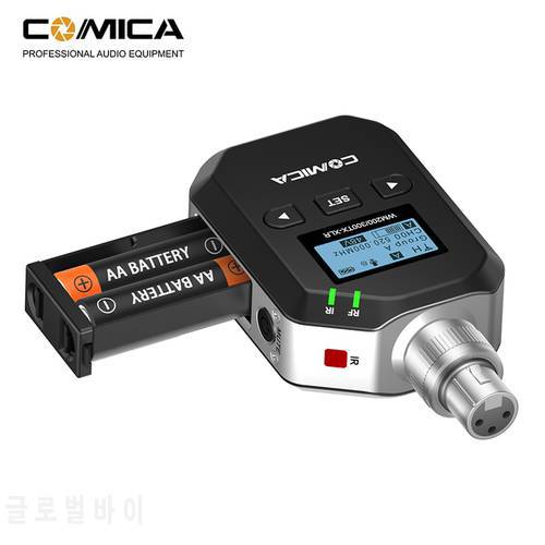 COMICA UHF Condenser Microphone 96-Channels 60m Wireless PLUG-ON XLR Transmitter for XLR microphone MIC wireless microphone
