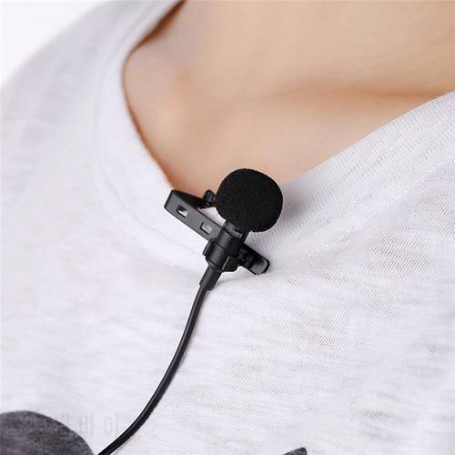 Mini 3.5mm Jack Wired Clip-on Lapel Lavalier Microphone Mic for Mobile Phone