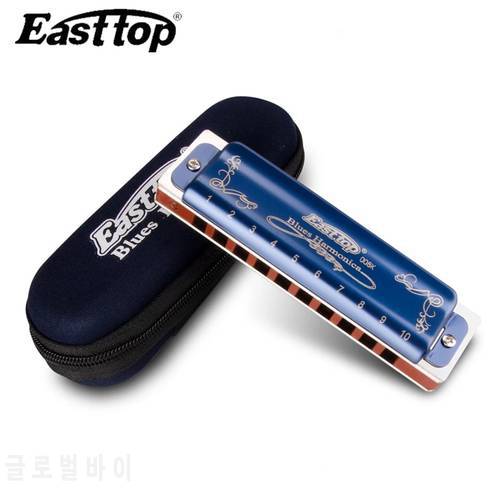 Easttop T008K 10 Hole Diatonic Blues Harmonica Armonicas Mouth Ogan Woodwind Musical Instrument Melodica