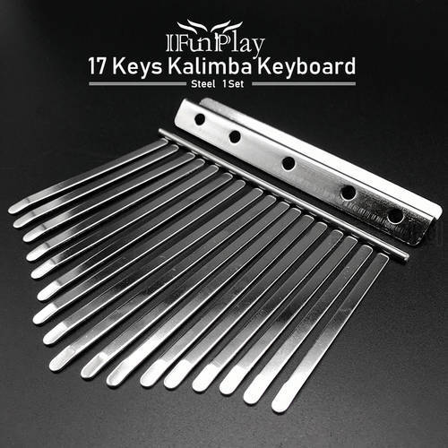 17 Keys Kalimba Keyboard High Quality Manganese Steel Kalimba Key Chrome Music Instrument