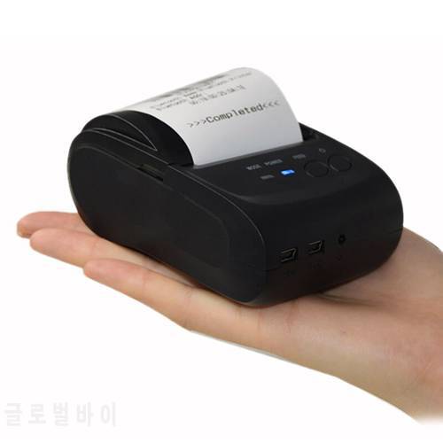 POS-5802LN Portale Mini 58mm 1 to 8 Bluetooth USB Thermal Printer Receipt Bill Ticket ZJ POS Printing