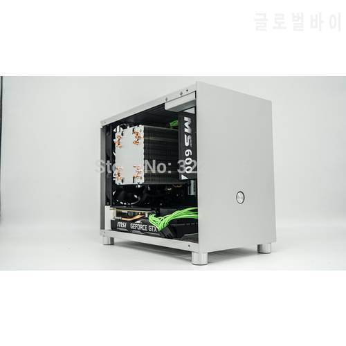all aluminum HTPC ITX small chassis game computer case support Graphics card RTX2070 i7 8700 PK77 K77