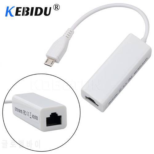 Kebidu USB To RJ45 Mini USB 2.0 Ethernet Adapter 10/100Mbps Ethernet Lan Network Card Adapter For PC Windows 10/8/7/XP
