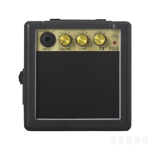 Portable Mini Guitar Bass Amplifier Guitarra AMP 5W Speaker Clip-on Guitar Parts Accessories For Acoustic Electric Guitar PG-3