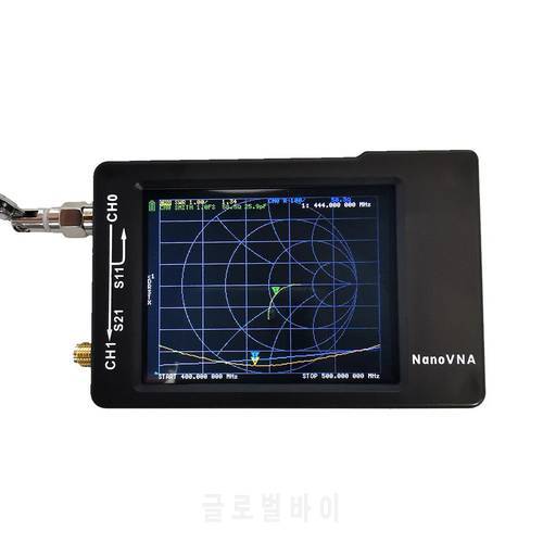 450MAh Battery 2.8inch LCD NanoVNA-H 50KHz~1.5GHz VNA HF VHF UHF UV Vector Network Analyzer Antenna Analyzer with Plastic Case