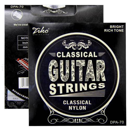 ZIKO guitar strings CLASSICAL NYLON Bright Rich Tone 028-043 inch Nylon string