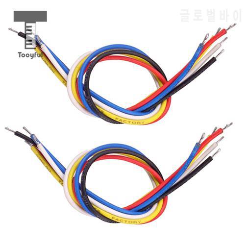 Tooyful 10Pcs 19cm Colorful Inner Circuit System Connecting Wire Cable Circuit Line Electric Guitar Bass Parts Guitarist Tools