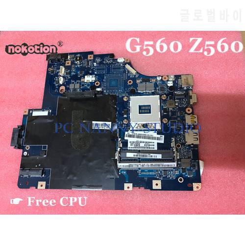 PCNANNY LA-5752P Mainboard for Lenovo G560 Z560 Notebook HM55 DDR3 Motherboard with cpu