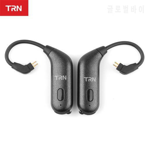 TRN BT20S APTX Bluetooth 5.0 Ear-hook MMCX/2Pin Earphones Cable Bluetooth Adapter for VX BA5 IM2 X6 V30 V20 ZS10 F3 T2 S2 V90 M1