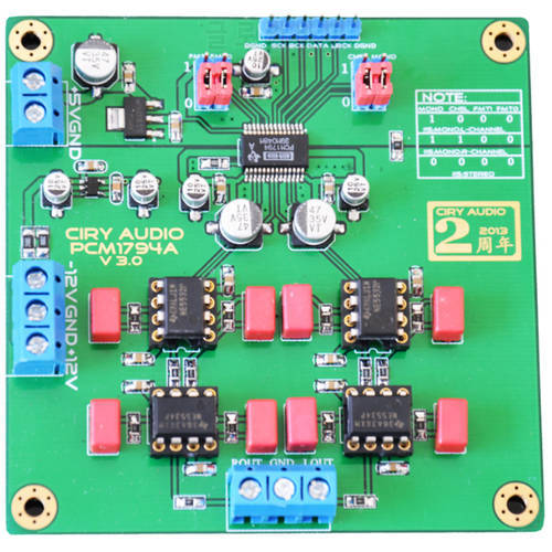 Hisonauto HiFi PCM1794A 1794 DAC Decoder module 24bit 192k Gold PCM1794 IIS Audio Digital Module I2S interface NE5532 NE5534