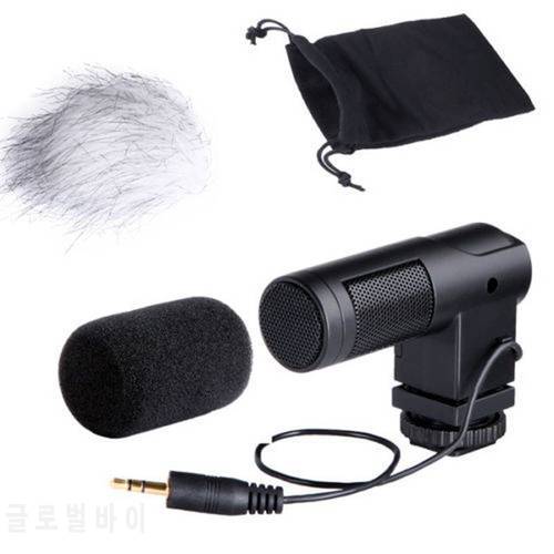 BOYA BY-V01 Stereo Condenser Microphone w/ Windshield for Canon 5D II 5D3 7D 6D 70D 60D 600D 650D DSLR
