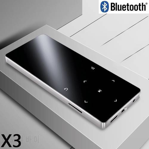 Bluetooth 4.2 MP3 Player Touch key Built-in Speaker 8GB 16GB HiFi Metal Mini Portable Walkman with radio FM recording e-book