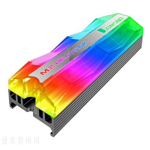 JONSBO M.2 SSD Cooler ARGB MB 3PIN 5V SYNC/ Colorful Streamer Hard Disk Radiator M.2-2