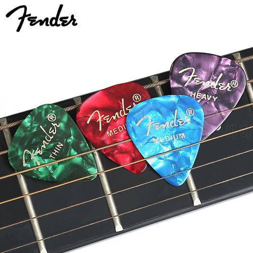 Fender 1 Pc Celluloid Guitar Picks Bass Mediator Acoustic Electric Accessories Classic Guitar Part Pick 0.46/0.68/1.00mm