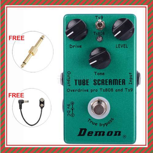 Demon fx United together the classic TS9 and TS808, Perfect Upgraded overdrive, 2 in 1, Tube Screamer Overdrive