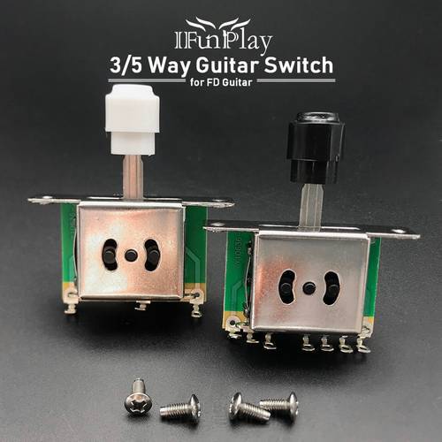 3/5 Way Electric Guitar Pickup Selector Switch with Round Tip Cap for FD TL Style Electric Guitarra Accessories