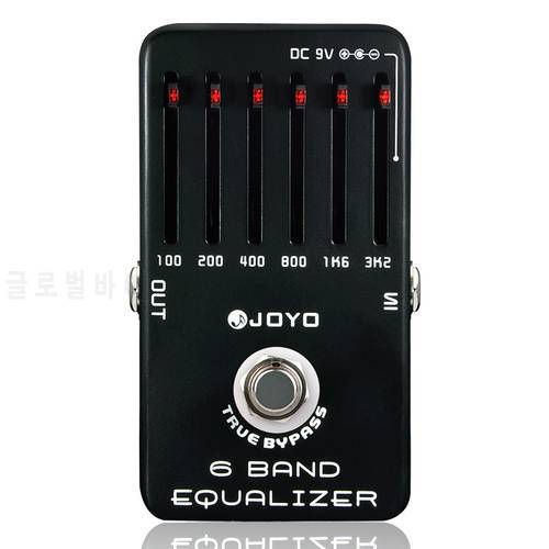 EQ Equalizer 6-Band Guitar Effect Pedal True Bypass Joyo JF-11 Guitar Parts Accessory Effects