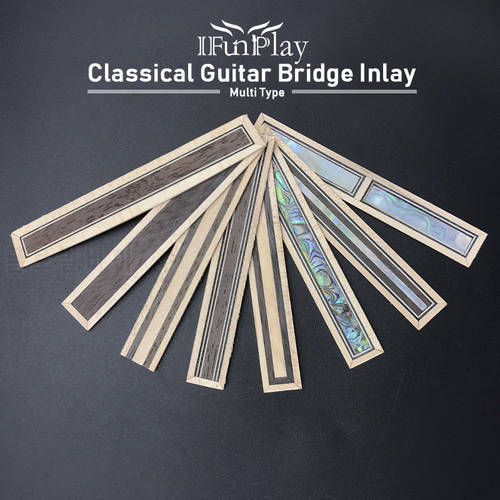 High Quality Classical Guitar Bridge Tie Block inlay PVC Wooden Guitar Bridge Rosewood Imitation Abalone Inlay Guitarra Parts