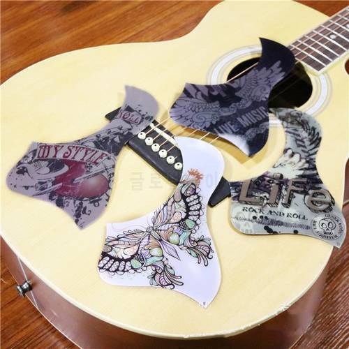 1 PC Professional Folk Acoustic Guitar Stickers High Quality Self-adhesive Decorative Sticker for Acoustic Guitar Accessories