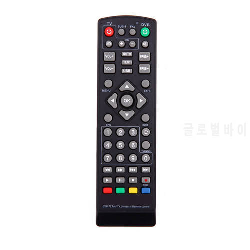 Universal TV Remote Control Replacement Black Television Remote Controller With setting function for TV DVB-T2