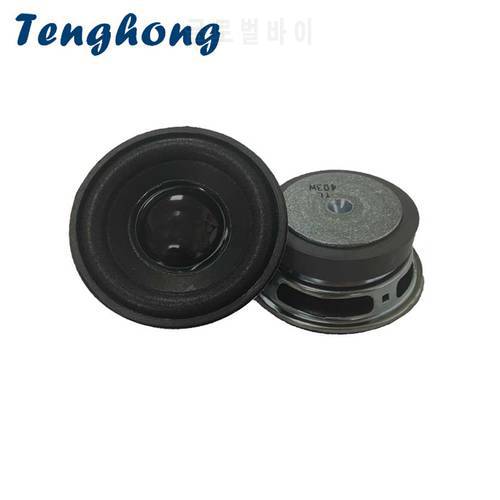 Tenghong 2pcs 2Inch Full Range Audio Speakers 4Ohm 3W Bluetooth Portable Speaker For Robot Repair DIY Loudspeaker 52MM Round