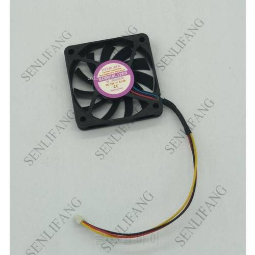 for 6 cm 6010 12V 0.14A EC6010L12ER 3-wire cooling fan