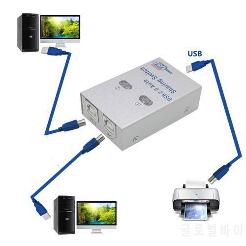 USB HUB usb Auto Sharing Switch For 2/4 Computer sharing Printer Supports 2/4 computers to share 1 USB device