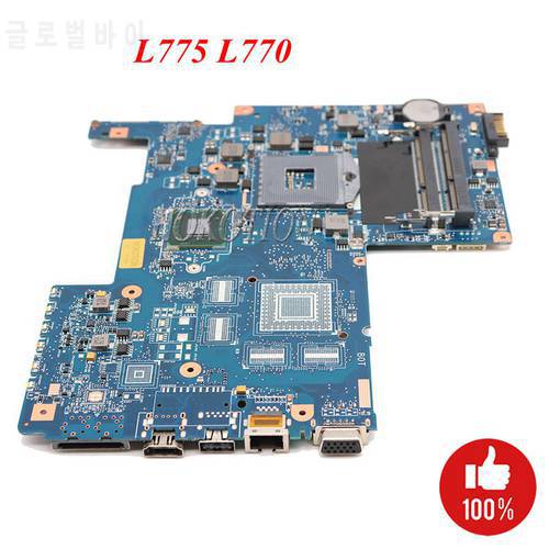 NOKOTION For Toshiba Satellite L770 L775 Laptop Motherboard 08N1-0NA1J00 HM65 GMA HD DDR3 H000032290 Main Board