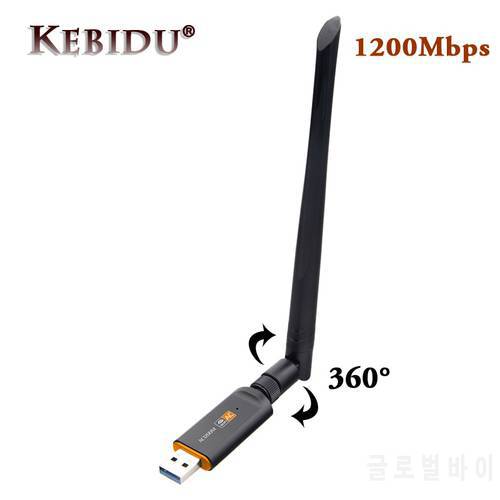 Hot 1200Mbps Wireless WiFi USB Adapter Dual Band 2.4/5Ghz with Aerial 802.11AC Network Card High Speed USB3.0 Receiver