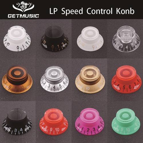 2PC Multi Color LP Electric Guitar Volume Tone Knob Top Hat Straight Guitar Speed Control Knob Plastic