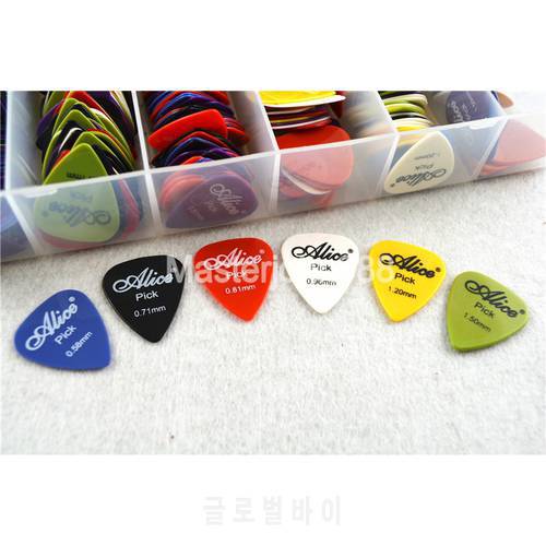 Lots of 50pcs Alice Smooth Nylon Electric/Acoustic Guitar Picks 6 Thickness Optional Free Shipping