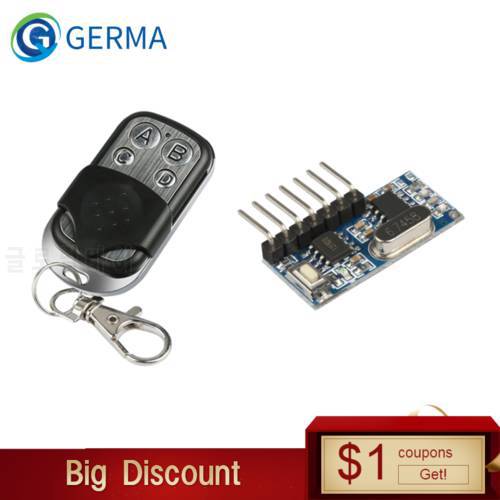 GERMA 433 Mhz RF Remote Controls Transmitter and 433mhz RF Relay Receiver Switches Module Wireless 4 CH Output Control Switch