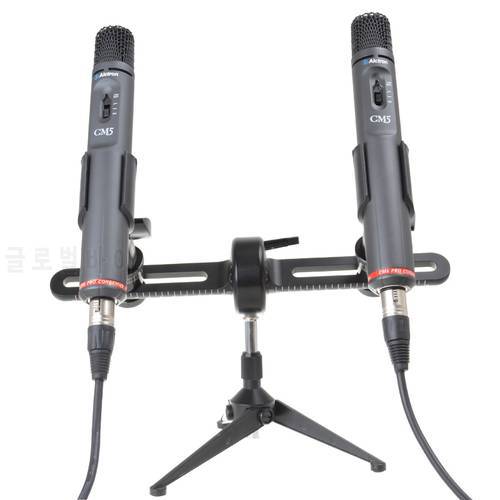 Alctron MAS006 updated MAS006V2 precise stereo recording dual microphone bracket pole bracket XY recording mic stand holder